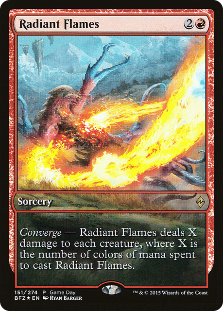 Radiant Flames (151) — Battle for Zendikar Promos