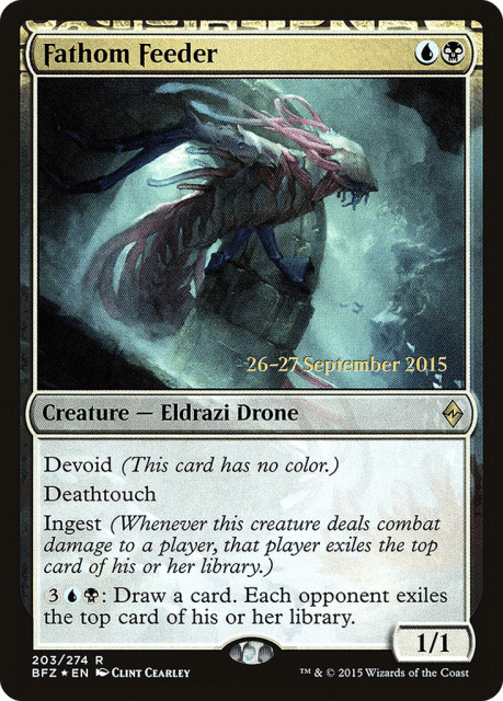 Fathom Feeder (203) — Battle for Zendikar Promos