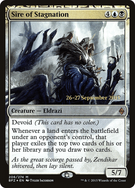 Sire of Stagnation (206) — Battle for Zendikar Promos