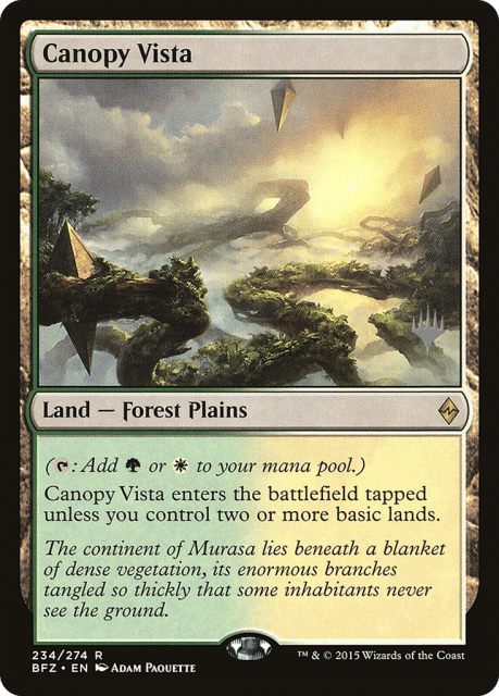 Canopy Vista (234) — Battle for Zendikar Promos