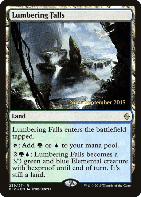 Lumbering Falls (239) — Battle for Zendikar Promos