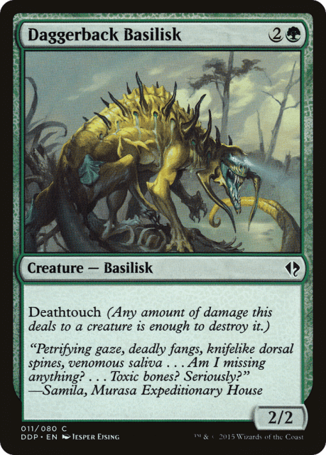 Daggerback Basilisk (11) — Duel Decks: Zendikar vs. Eldrazi