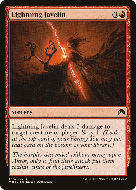 Lightning Javelin (153) — Magic Origins