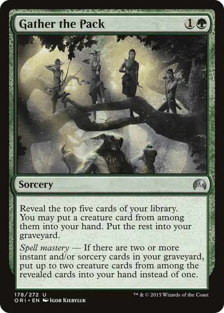 Gather the Pack (178) — Magic Origins