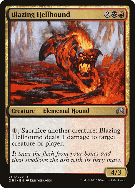 Blazing Hellhound (210) — Magic Origins