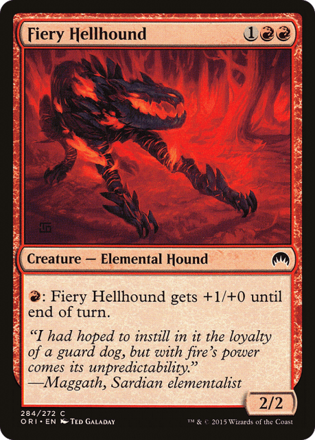 Fiery Hellhound (284) — Magic Origins