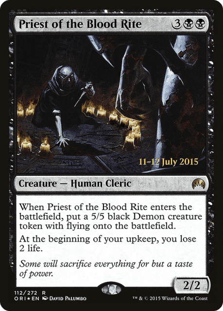 Priest of the Blood Rite (112) — Magic Origins Promos