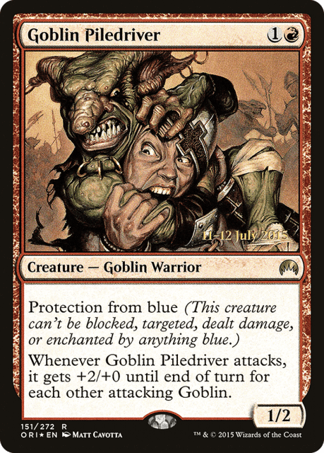 Goblin Piledriver (151) — Magic Origins Promos