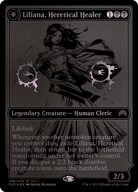 Liliana, Heretical Healer // Liliana, Defiant Necromancer (106) — San Diego Comic-Con 2015