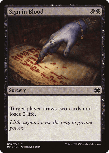 Sign in Blood (97) — Modern Masters 2015