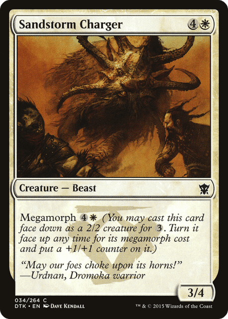 Sandstorm Charger (34) — Dragons of Tarkir