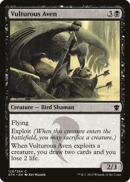 Vulturous Aven (126) — Dragons of Tarkir