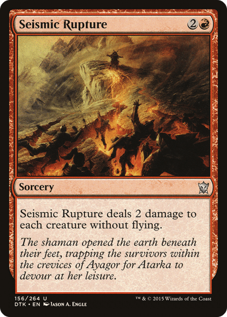 Seismic Rupture (156) — Dragons of Tarkir