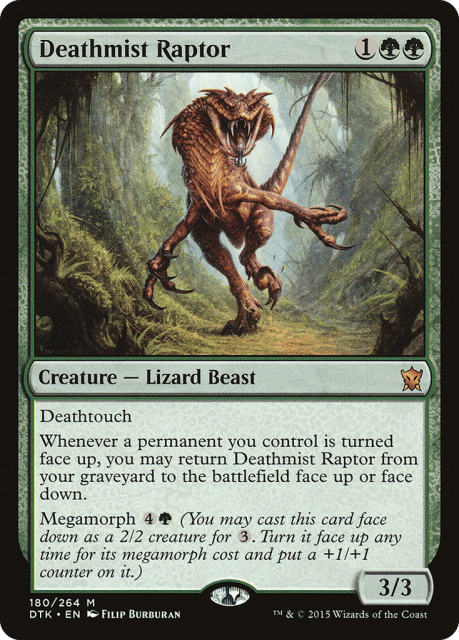Deathmist Raptor (180) — Dragons of Tarkir
