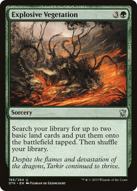 Explosive Vegetation (186) — Dragons of Tarkir