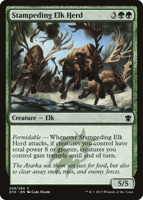 Stampeding Elk Herd (208) — Dragons of Tarkir