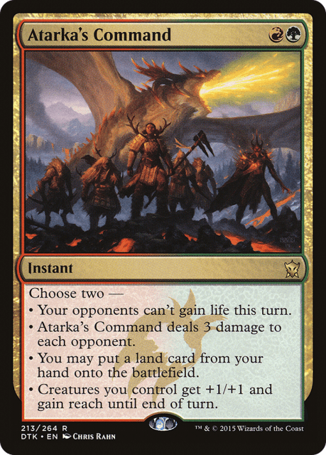 Atarka's Command (213) — Dragons of Tarkir