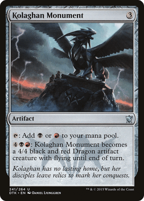 Kolaghan Monument (241) — Dragons of Tarkir