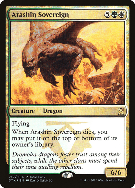 Arashin Sovereign (212) — Dragons of Tarkir Promos