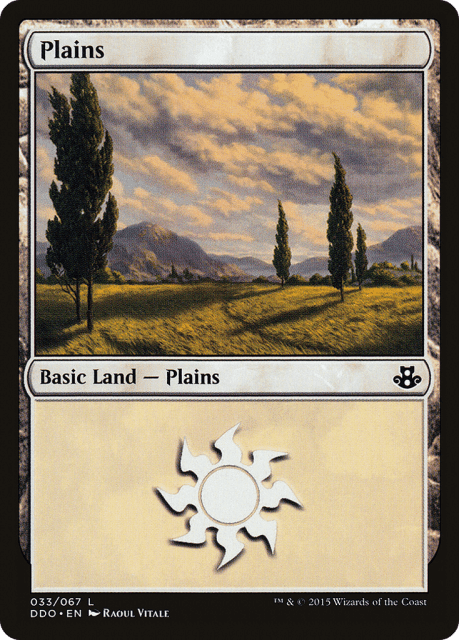 Plains (33) — Duel Decks: Elspeth vs. Kiora
