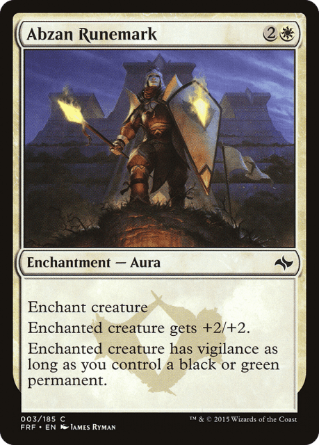 Abzan Runemark (3) — Fate Reforged