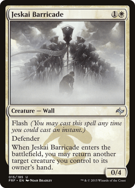 Jeskai Barricade (15) — Fate Reforged