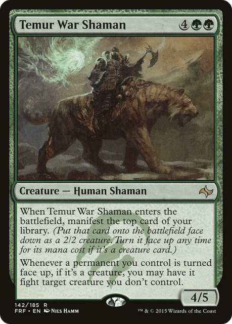 Temur War Shaman (142) — Fate Reforged