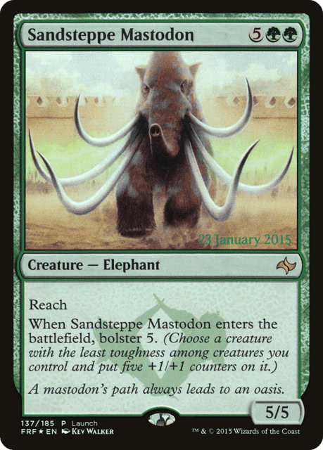 Sandsteppe Mastodon (137) — Fate Reforged Promos