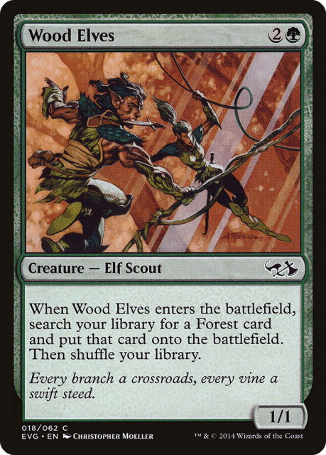 Wood Elves (18) — Duel Decks Anthology: Elves vs. Goblins