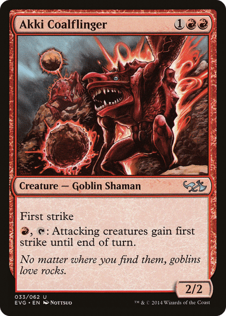 Akki Coalflinger (33) — Duel Decks Anthology: Elves vs. Goblins