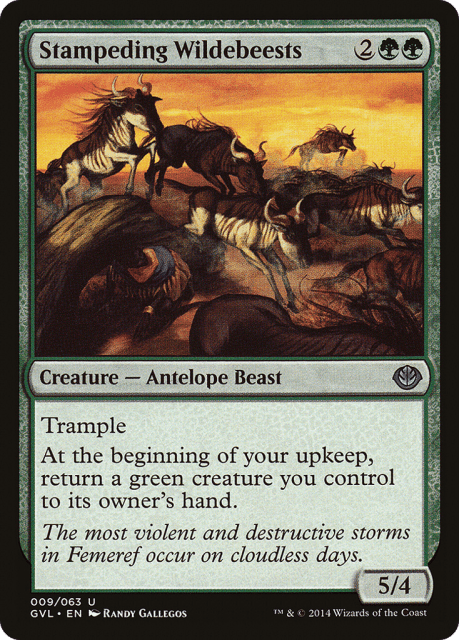 Stampeding Wildebeests (9) — Duel Decks Anthology: Garruk vs. Liliana