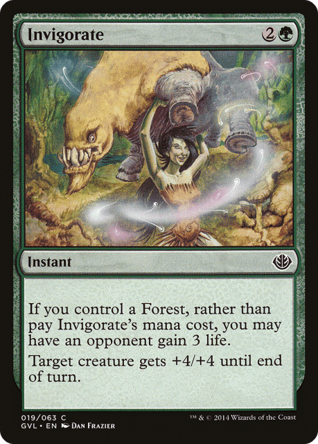 Invigorate (19) — Duel Decks Anthology: Garruk vs. Liliana