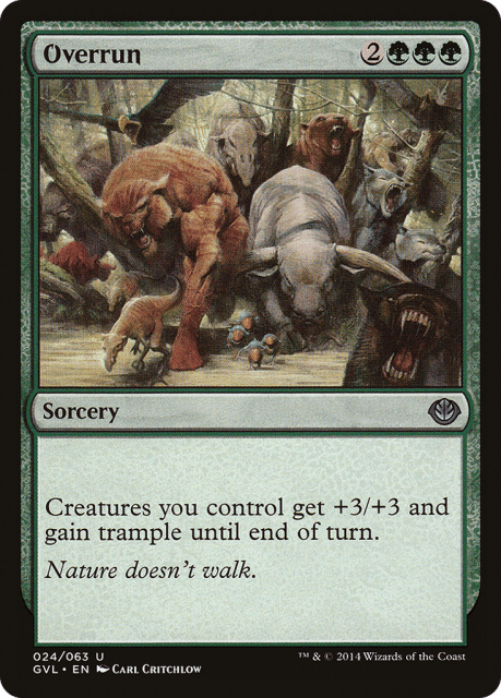 Overrun (24) — Duel Decks Anthology: Garruk vs. Liliana