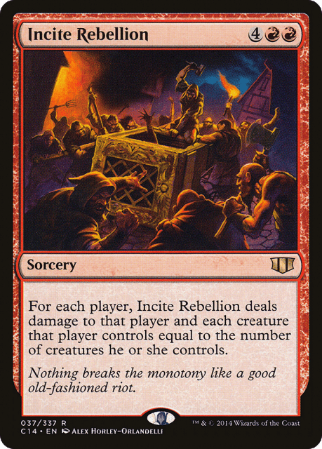 Incite Rebellion (37) — Commander 2014