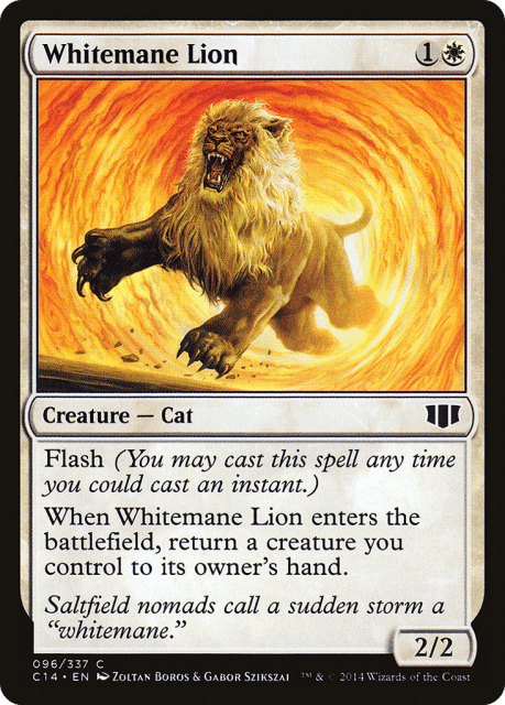 Whitemane Lion (96) — Commander 2014