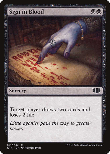 Sign in Blood (161) — Commander 2014
