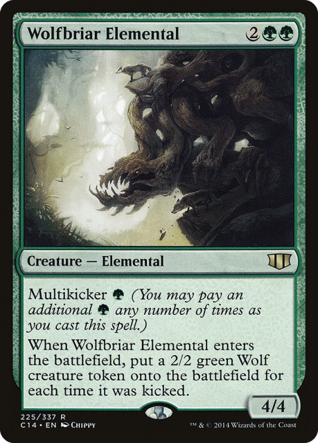 Wolfbriar Elemental (225) — Commander 2014