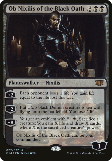 Ob Nixilis of the Black Oath (27) — Commander 2014 Oversized