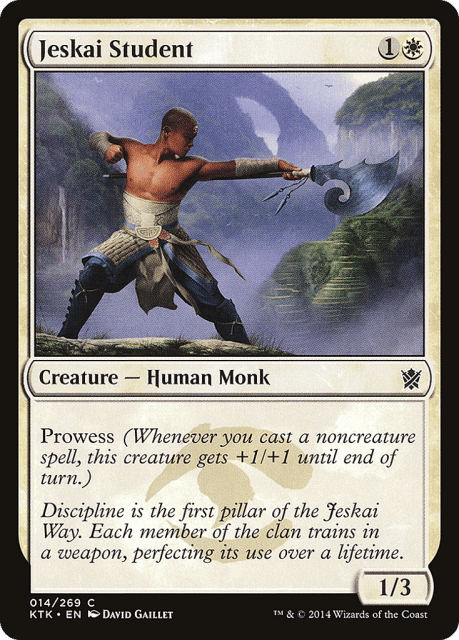 Jeskai Student (14) — Khans of Tarkir