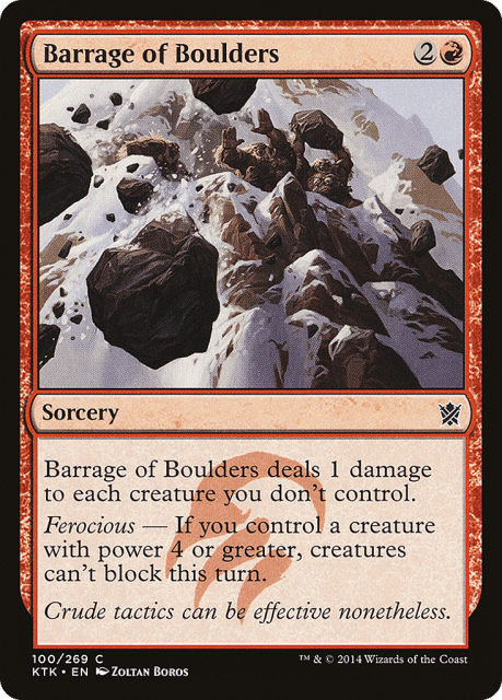 Barrage of Boulders (100) — Khans of Tarkir