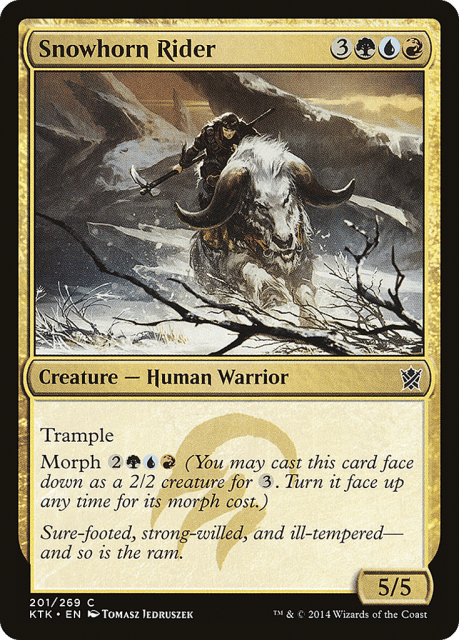 Snowhorn Rider (201) — Khans of Tarkir