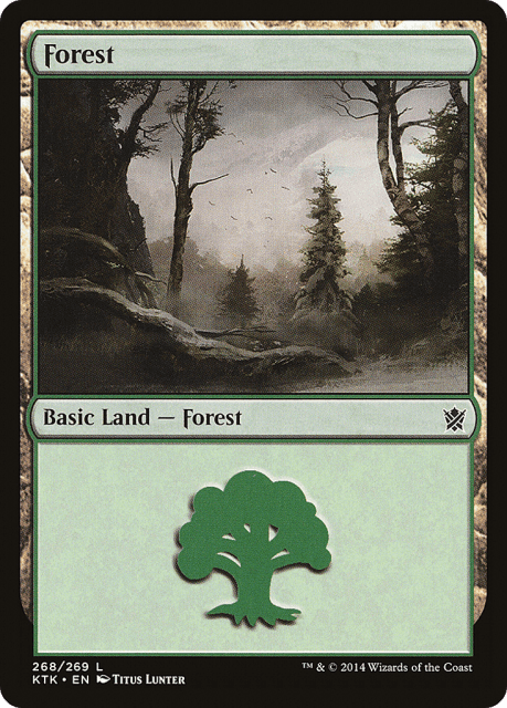 Forest (268) — Khans of Tarkir