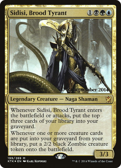 Sidisi, Brood Tyrant (199) — Khans of Tarkir Promos