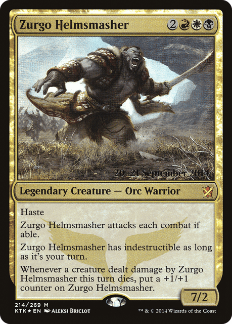 Zurgo Helmsmasher (214) — Khans of Tarkir Promos
