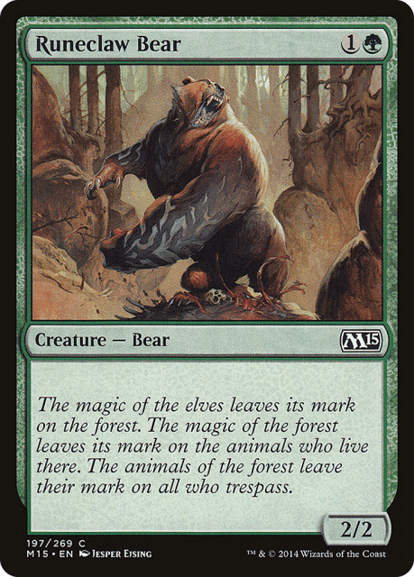 Runeclaw Bear (197) — Magic 2015