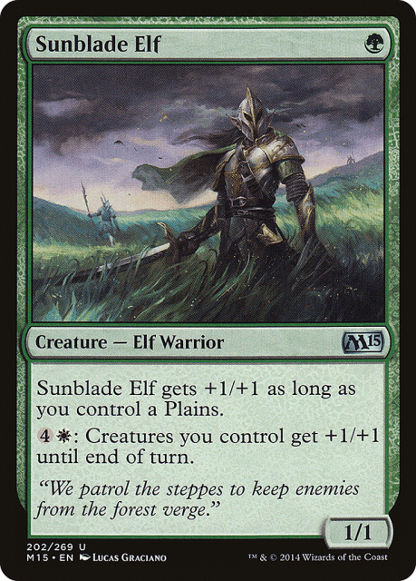 Sunblade Elf (202) — Magic 2015