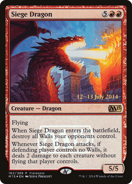 Siege Dragon (162) — Magic 2015 Promos