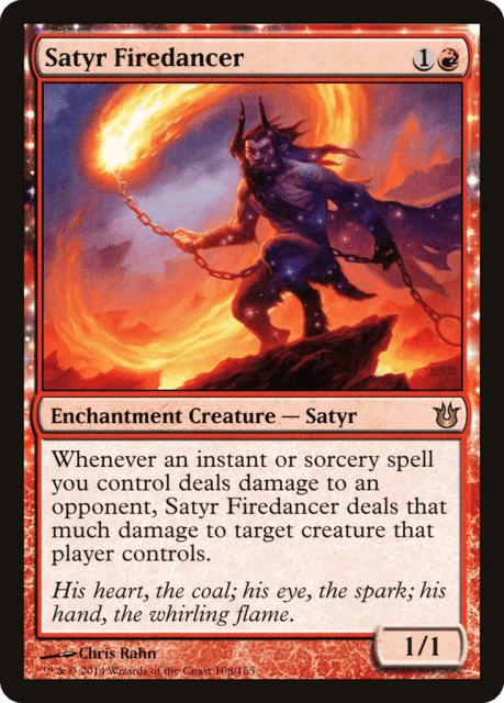 Satyr Firedancer (108) — Born of the Gods