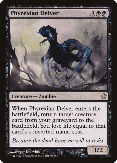 Phyrexian Delver (86) — Commander 2013