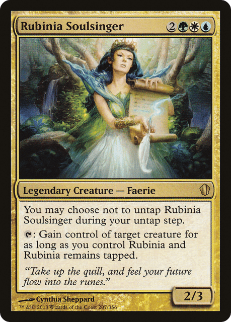 Rubinia Soulsinger (207) — Commander 2013